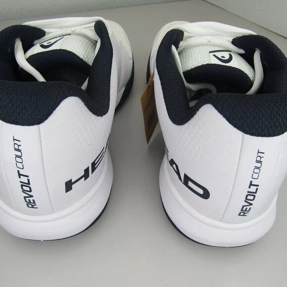 NEW HEAD Mens Revolt Court Athletic Sneakers Tennis Shoes White Blue Size 10 - Picture 5 of 8